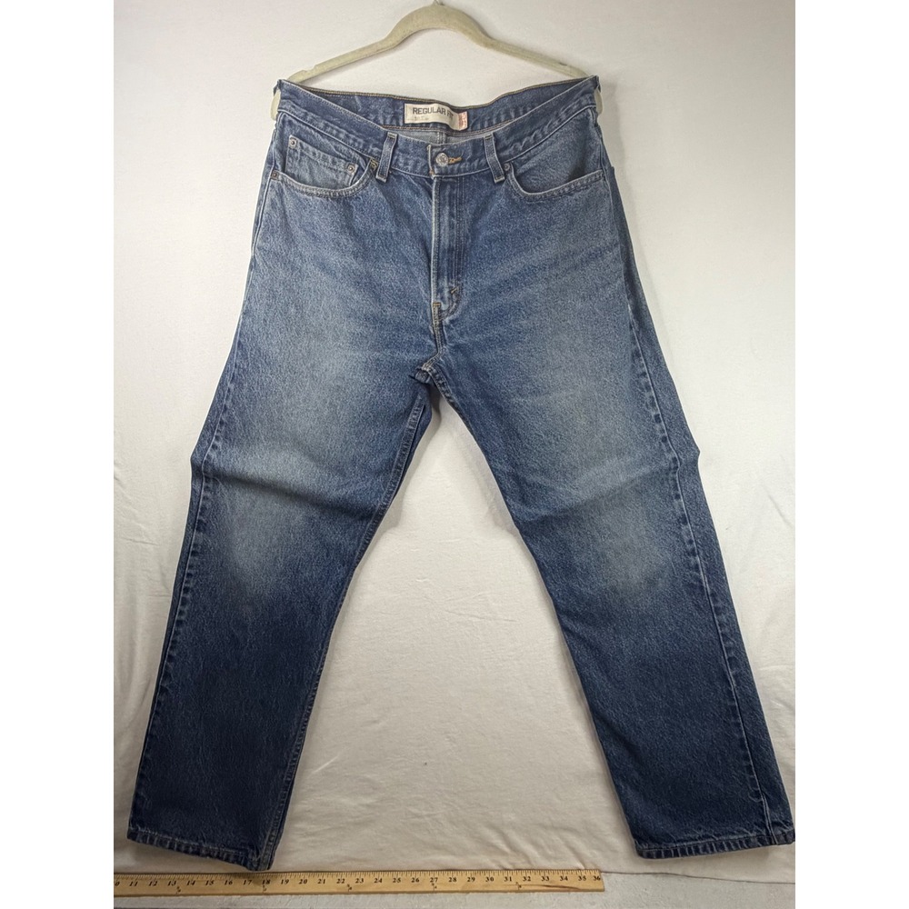 Vintage Made in Mexico Levi's 505 100% Cotton Regular Fit Jeans Mens 34x30